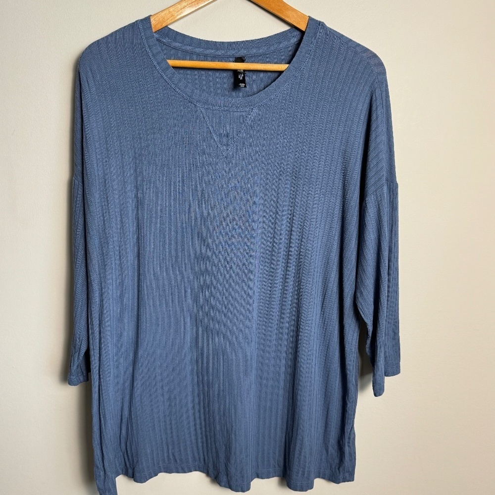 Torrid Sleep‎ Women's Purplish-Blue 1/2 Sleeve Comfy Sleep Top Size M/L Pyjama